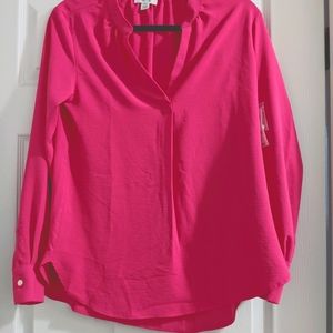 NWT Lord and Taylor pink tunic top